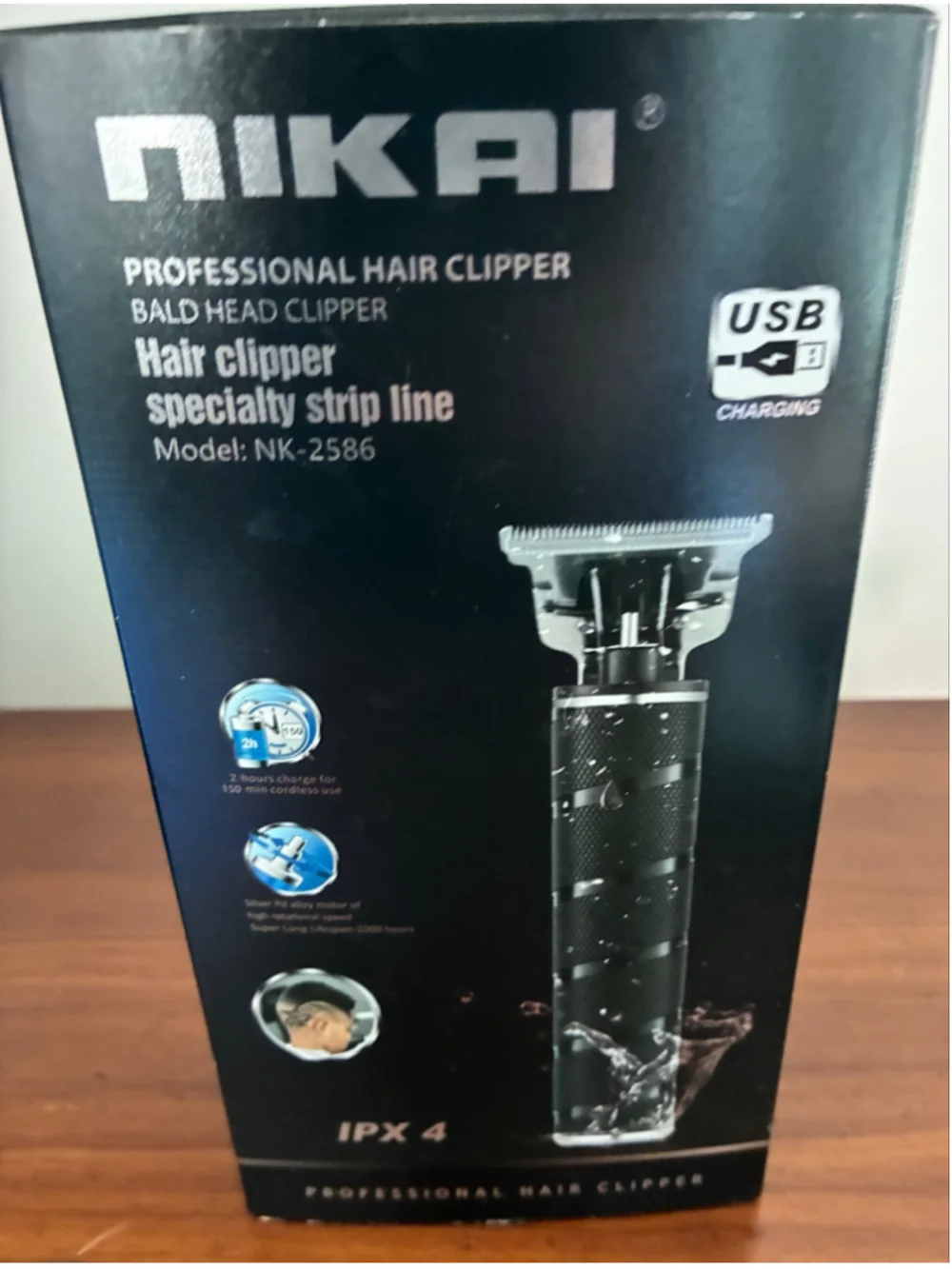 Nikai Professional Hair Clipper Trimmer One Size Gold and Black